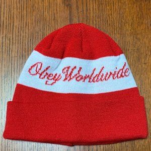 Obey Worldwide Fold Beanie NWOT